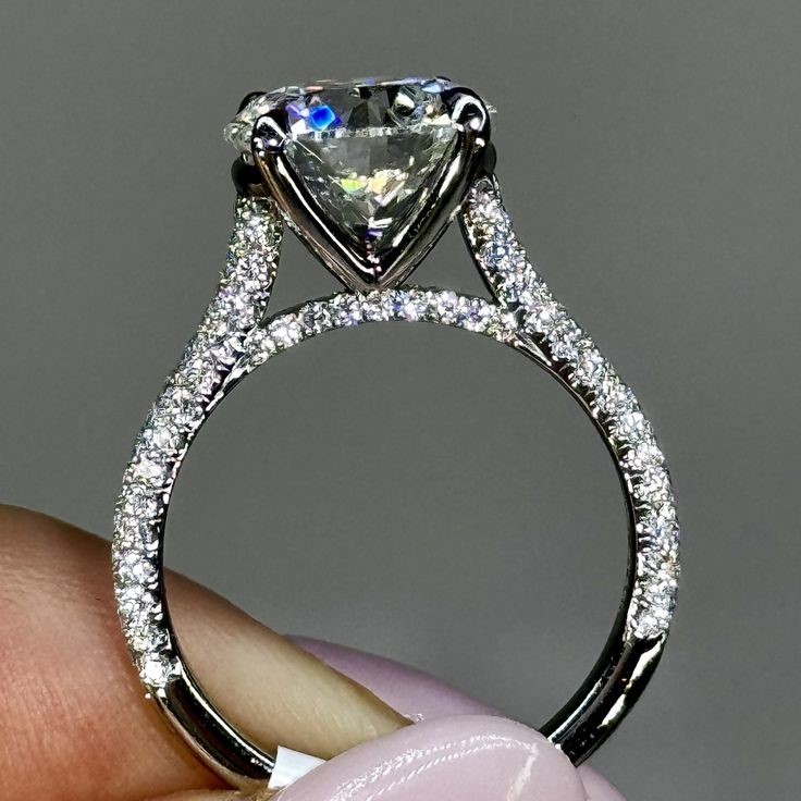 3_42ct Round E VS2 "Sabrina" Engagement Ring
